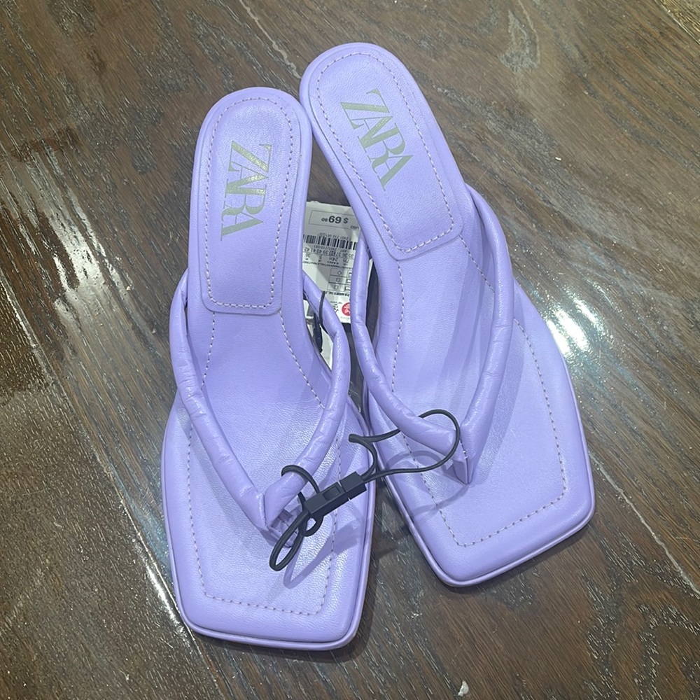 Zara Lavender/Purple Heeled sandals New with tags, Size 38